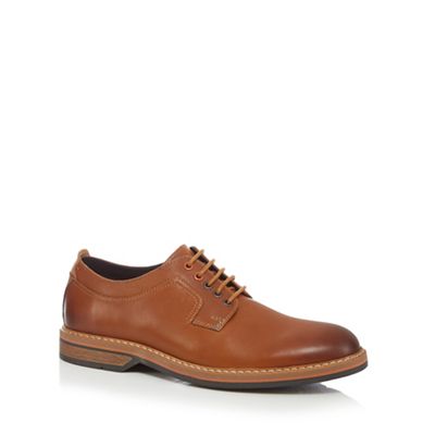 Clarks Tan 'Pitney Walk' leather derby shoes